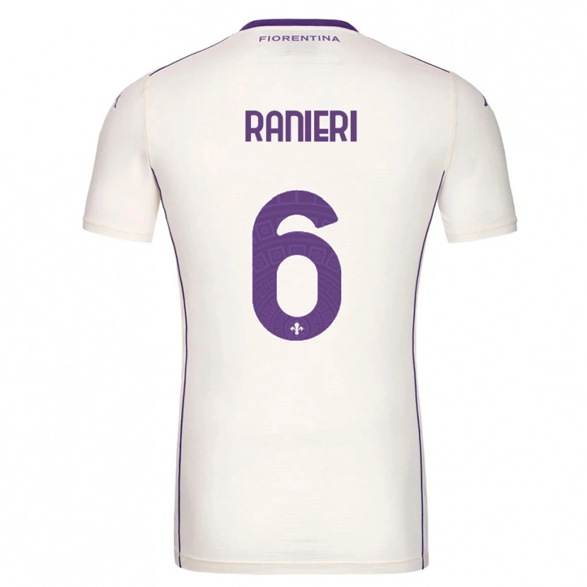 Danxen Dames Luca Ranieri #6 Wit Paars Rood Uitshirt Uittenue 2025/26 T-Shirt