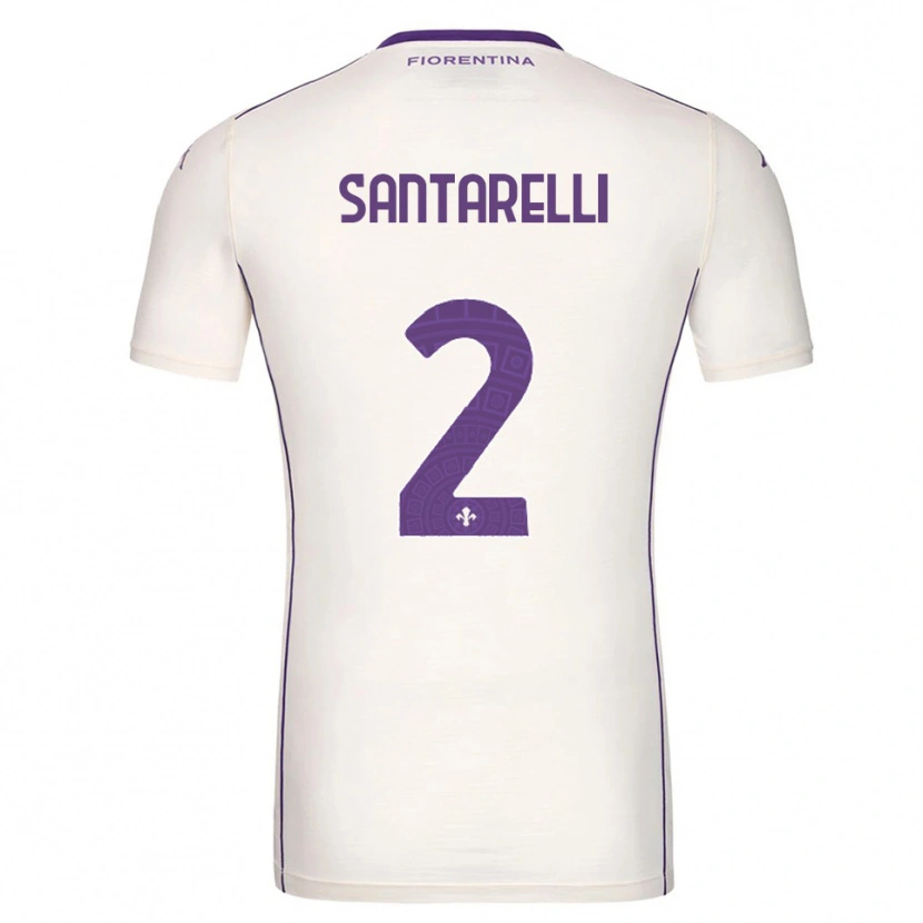 Danxen Dames Andrea Santarelli #2 Wit Paars Rood Uitshirt Uittenue 2025/26 T-Shirt