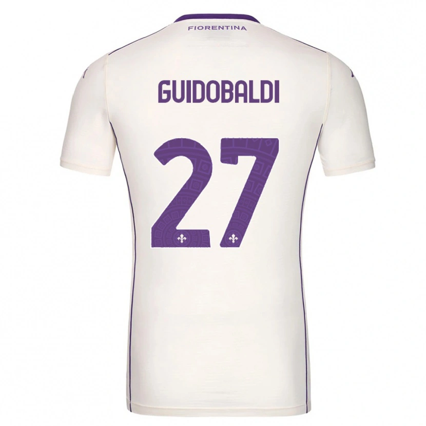 Danxen Dames Filippo Guidobaldi #27 Wit Paars Rood Uitshirt Uittenue 2025/26 T-Shirt