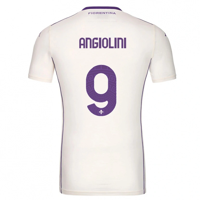 Danxen Dames Gianmarco Angiolini #9 Wit Paars Rood Uitshirt Uittenue 2025/26 T-Shirt