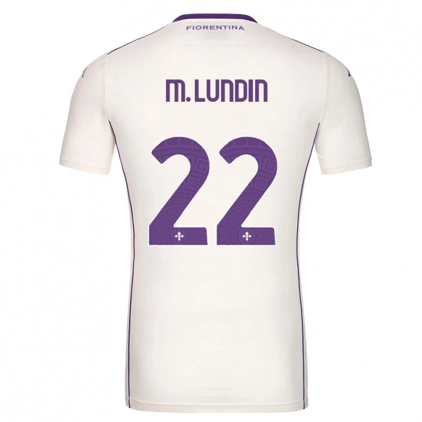 Danxen Dames Karin Maria Lundin #22 Wit Paars Rood Uitshirt Uittenue 2025/26 T-Shirt