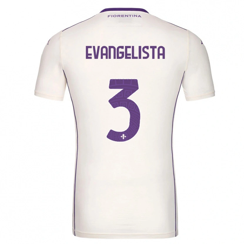 Danxen Dames Carlo Evangelista #3 Wit Paars Rood Uitshirt Uittenue 2025/26 T-Shirt
