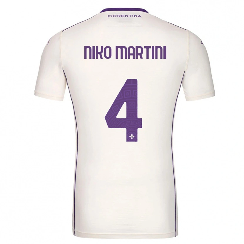 Danxen Dames Niko Martini #4 Wit Paars Rood Uitshirt Uittenue 2025/26 T-Shirt