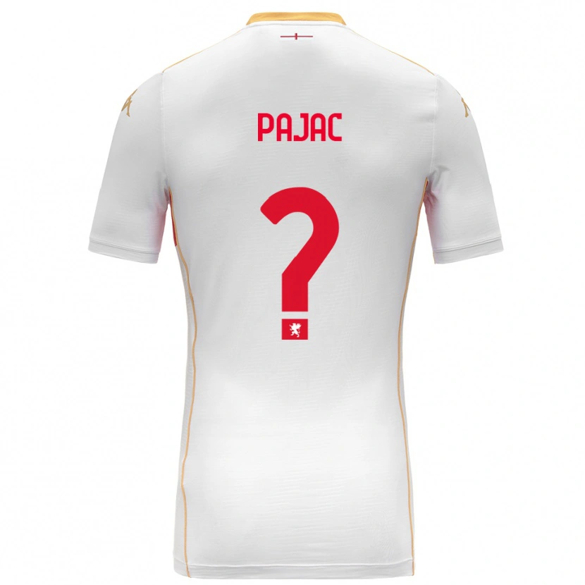 Danxen Dames Marko Pajac #0 Wit Rood Uitshirt Uittenue 2025/26 T-Shirt