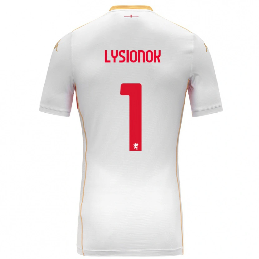 Danxen Dames Ernestas Lysionok #1 Wit Rood Uitshirt Uittenue 2025/26 T-Shirt