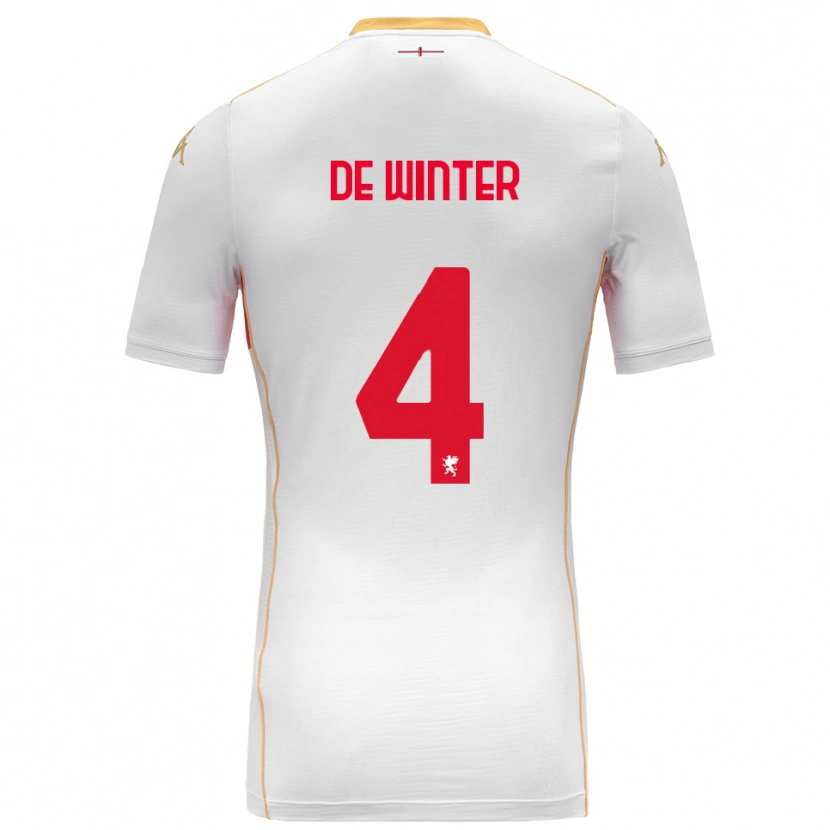 Danxen Dames Koni De Winter #4 Wit Rood Uitshirt Uittenue 2025/26 T-Shirt