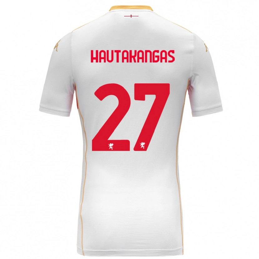 Danxen Dames Pietu Hautakangas #27 Wit Rood Uitshirt Uittenue 2025/26 T-Shirt