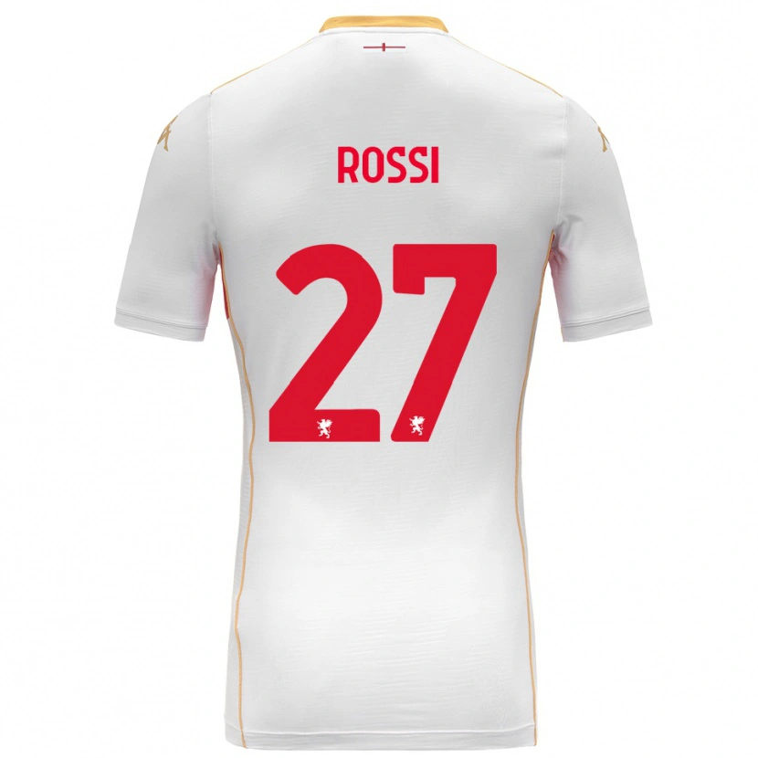 Danxen Dames Lucrezia Rossi #27 Wit Rood Uitshirt Uittenue 2025/26 T-Shirt