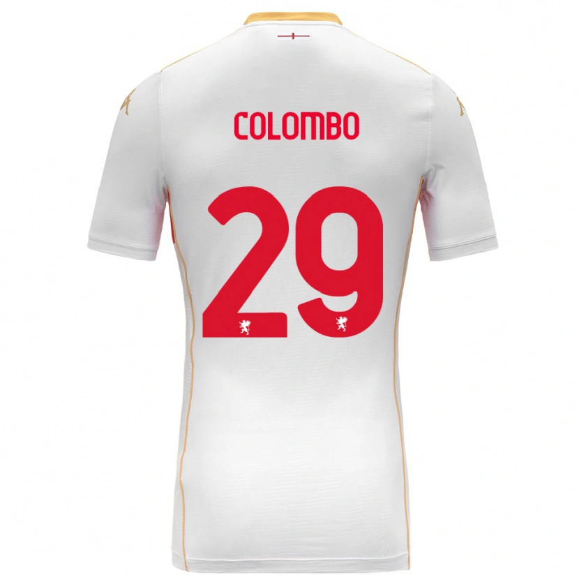 Danxen Dames Lorenzo Colombo #29 Wit Rood Uitshirt Uittenue 2025/26 T-Shirt