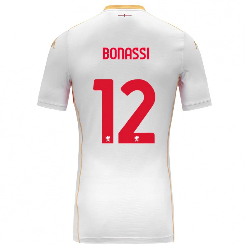 Danxen Dames Lorenzo Bonassi #12 Wit Rood Uitshirt Uittenue 2025/26 T-Shirt
