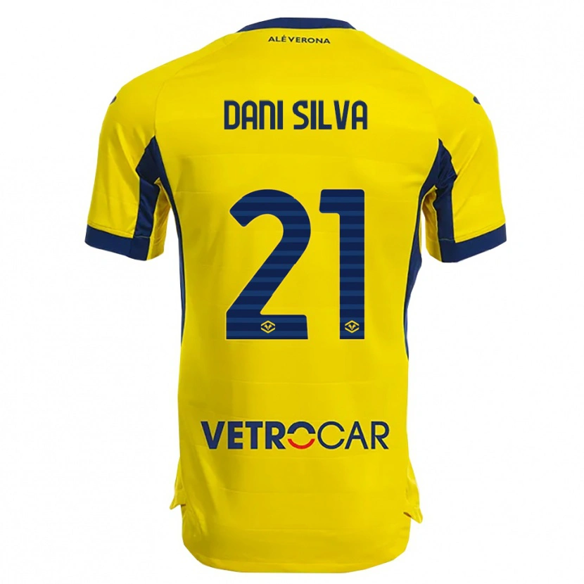 Danxen Dames Dani Silva #21 Geel Marineblauw Uitshirt Uittenue 2025/26 T-Shirt