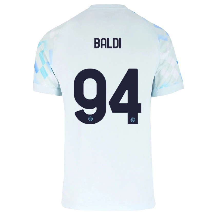 Danxen Dames Rachele Baldi #94 Wit Blauw Uitshirt Uittenue 2025/26 T-Shirt