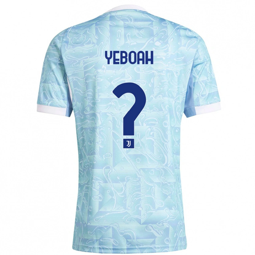 Danxen Dames Christian Yeboah #0 Hemelblauw Geel Uitshirt Uittenue 2025/26 T-Shirt