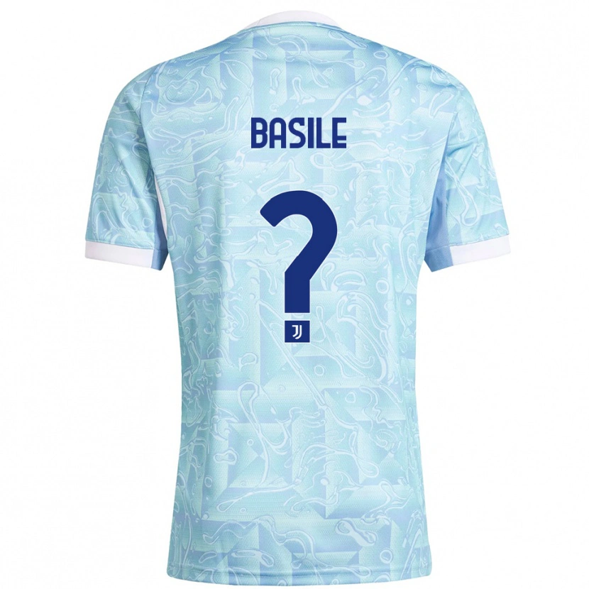 Danxen Dames Piergiorgio Basile #0 Hemelblauw Geel Uitshirt Uittenue 2025/26 T-Shirt