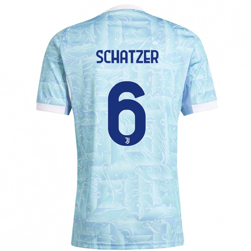 Danxen Dames Eva Schatzer #6 Hemelblauw Geel Uitshirt Uittenue 2025/26 T-Shirt