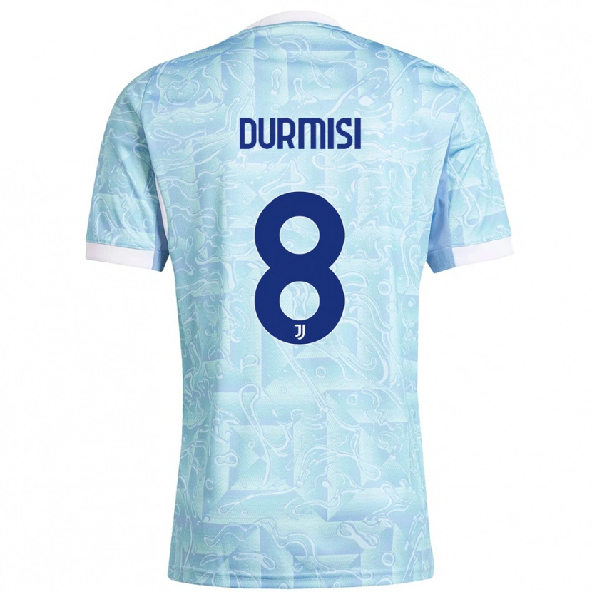 Danxen Dames Arman Durmiši #8 Hemelblauw Geel Uitshirt Uittenue 2025/26 T-Shirt