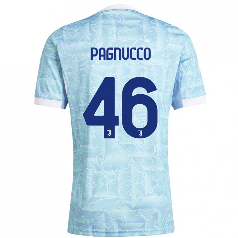 Danxen Dames Filippo Pagnucco #46 Hemelblauw Geel Uitshirt Uittenue 2025/26 T-Shirt