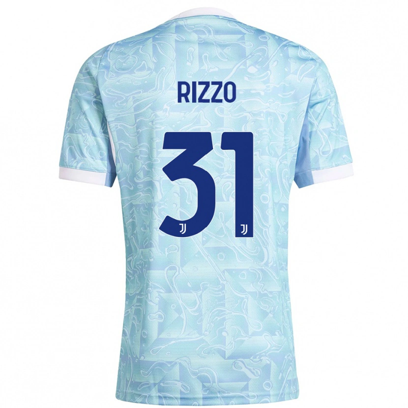 Danxen Dames Niccolò Rizzo #31 Hemelblauw Geel Uitshirt Uittenue 2025/26 T-Shirt