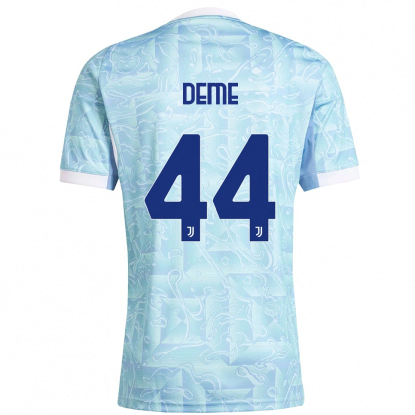 Danxen Dames Serigne Deme #44 Hemelblauw Geel Uitshirt Uittenue 2025/26 T-Shirt