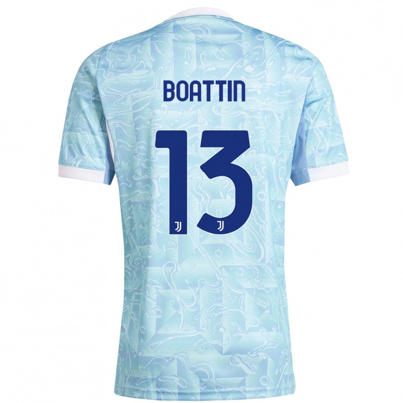 Danxen Dames Lisa Boattin #13 Hemelblauw Geel Uitshirt Uittenue 2025/26 T-Shirt