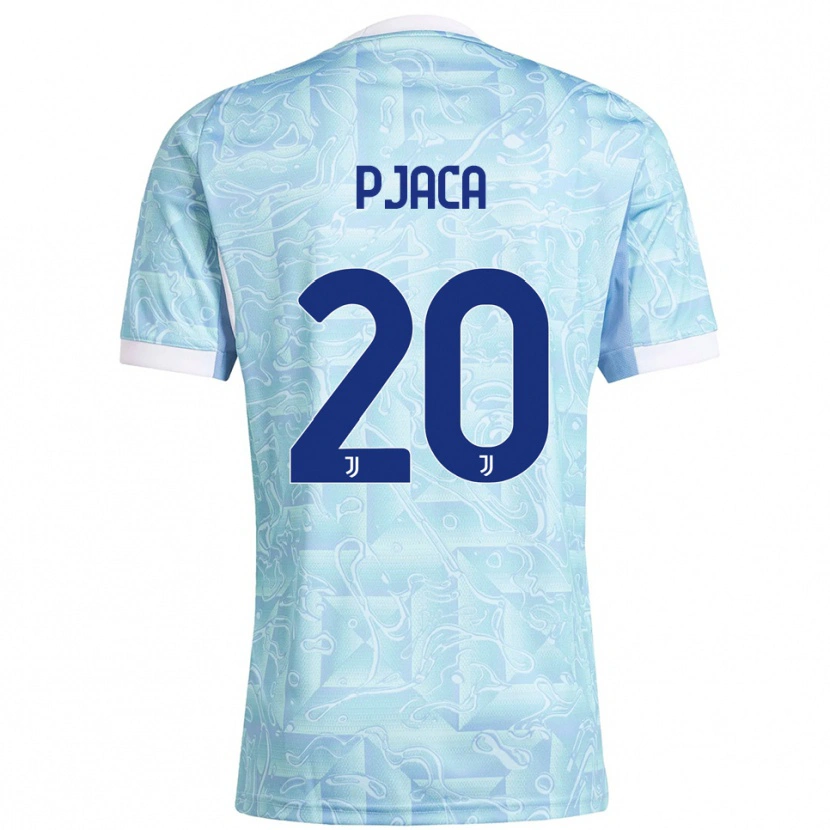 Danxen Dames Marko Pjaca #20 Hemelblauw Geel Uitshirt Uittenue 2025/26 T-Shirt
