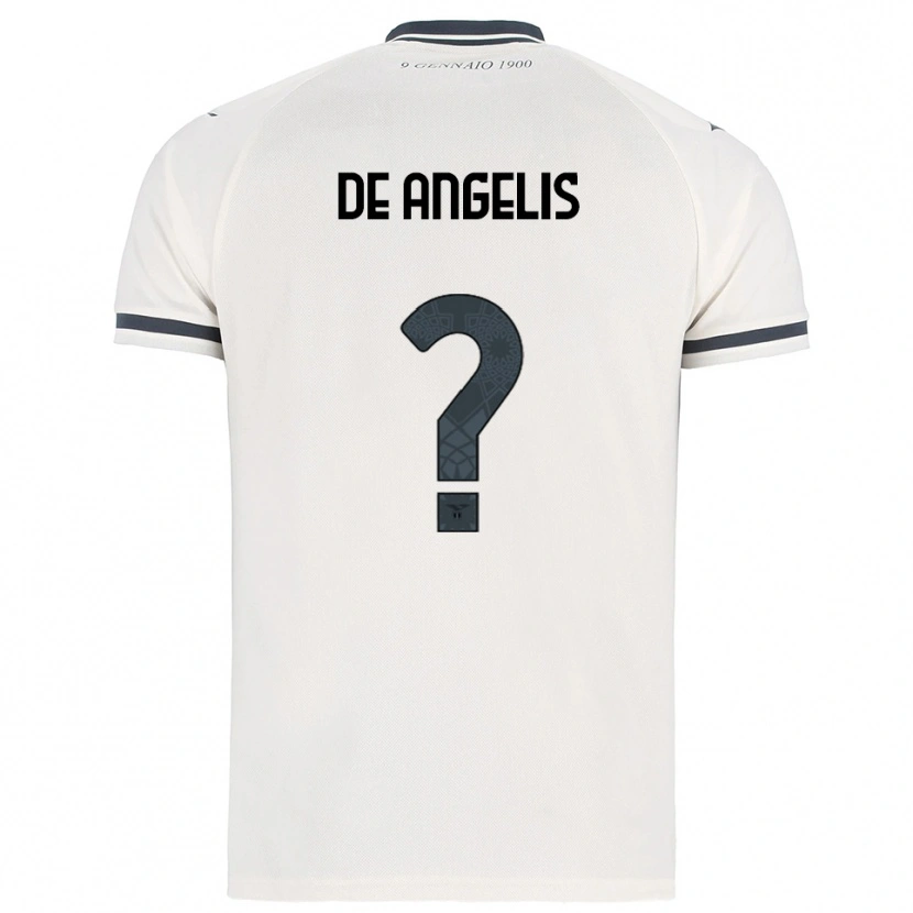 Danxen Dames Cristian De Angelis #0 Wit Marineblauw Uitshirt Uittenue 2025/26 T-Shirt
