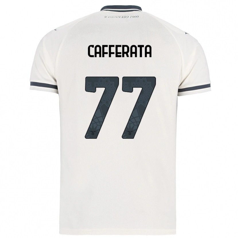 Danxen Dames Federica Cafferata #77 Wit Marineblauw Uitshirt Uittenue 2025/26 T-Shirt