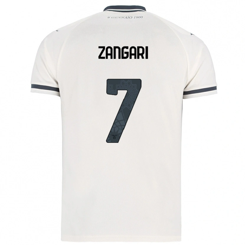 Danxen Dames Vincenzo Zangari #7 Wit Marineblauw Uitshirt Uittenue 2025/26 T-Shirt