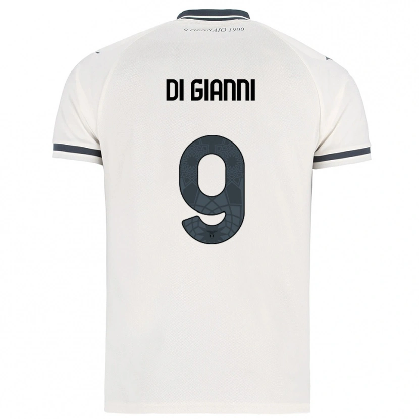 Danxen Dames Vincenzo Di Gianni #9 Wit Marineblauw Uitshirt Uittenue 2025/26 T-Shirt