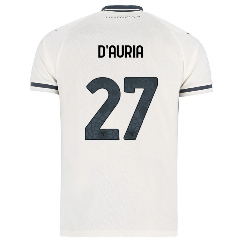 Danxen Dames Federica D'auria #27 Wit Marineblauw Uitshirt Uittenue 2025/26 T-Shirt