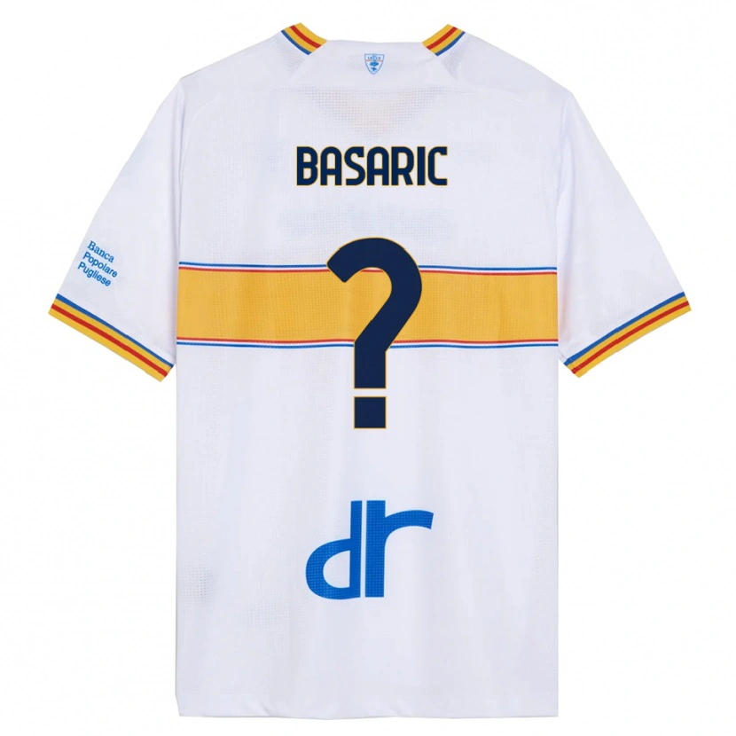 Danxen Dames Ben Basaric #0 Wit Geel Uitshirt Uittenue 2025/26 T-Shirt