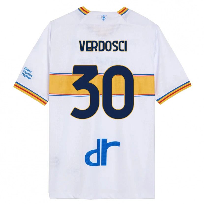 Danxen Dames Simone Verdosci #30 Wit Geel Uitshirt Uittenue 2025/26 T-Shirt