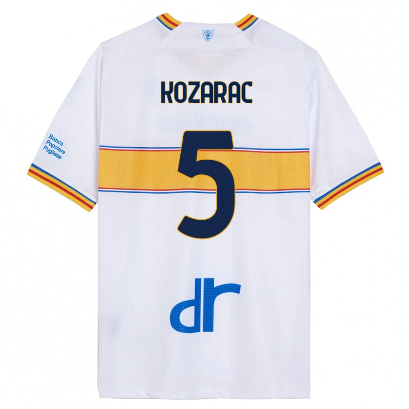 Danxen Dames Haris Kozarac #5 Wit Geel Uitshirt Uittenue 2025/26 T-Shirt