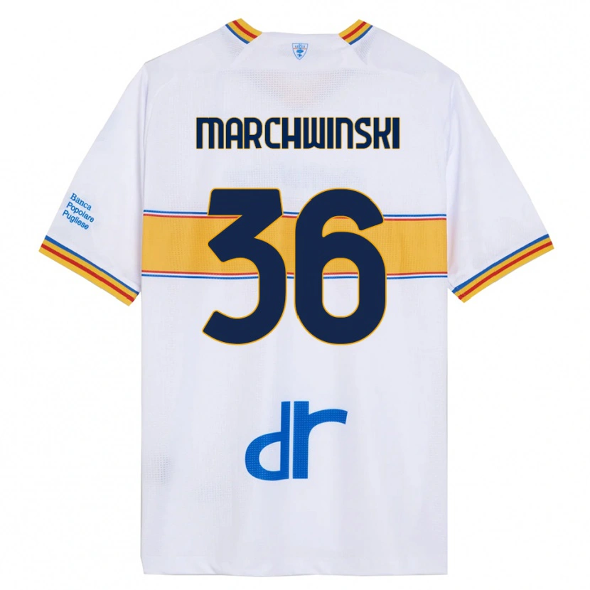 Danxen Dames Filip Marchwinski #36 Wit Geel Uitshirt Uittenue 2025/26 T-Shirt