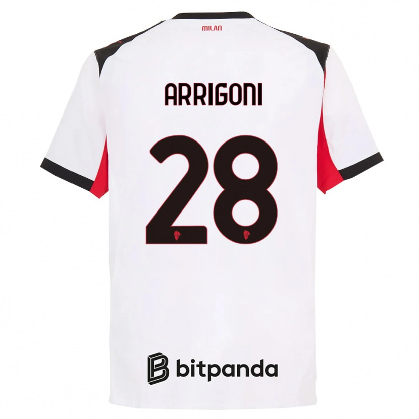 Danxen Dames Giorgia Arrigoni #28 Wit Zwart Uitshirt Uittenue 2025/26 T-Shirt