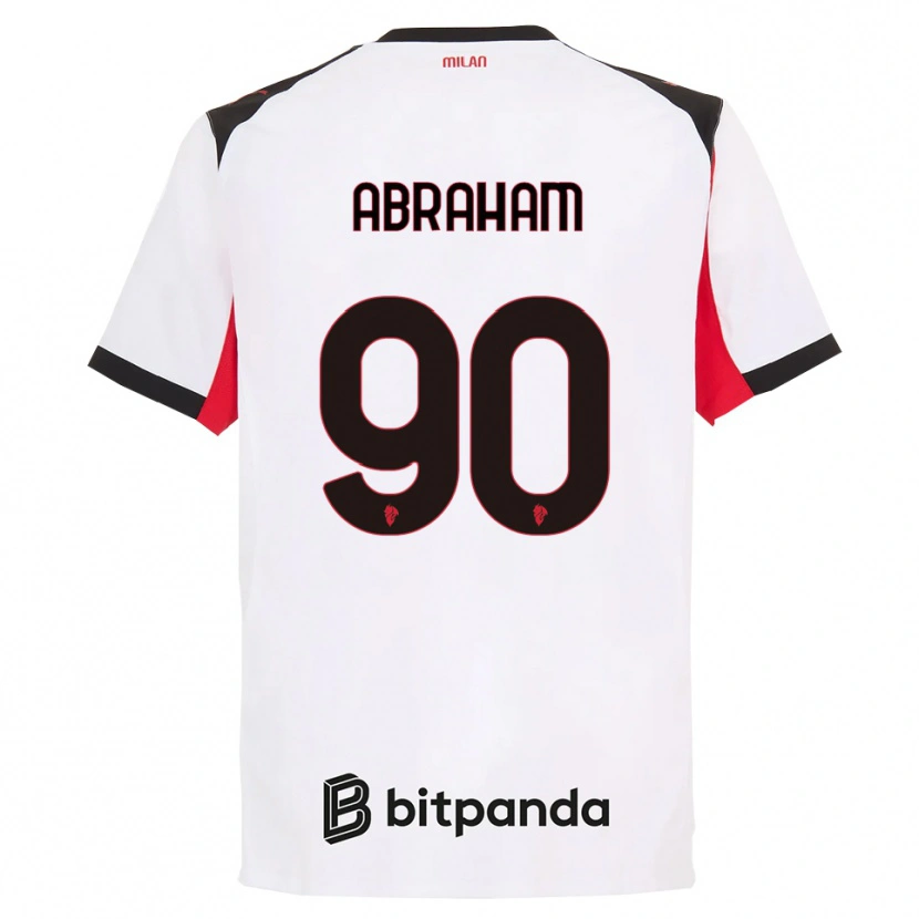 Danxen Dames Tammy Abraham #90 Wit Zwart Uitshirt Uittenue 2025/26 T-Shirt