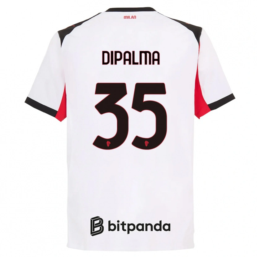 Danxen Dames Matteo Dipalma #35 Wit Zwart Uitshirt Uittenue 2025/26 T-Shirt