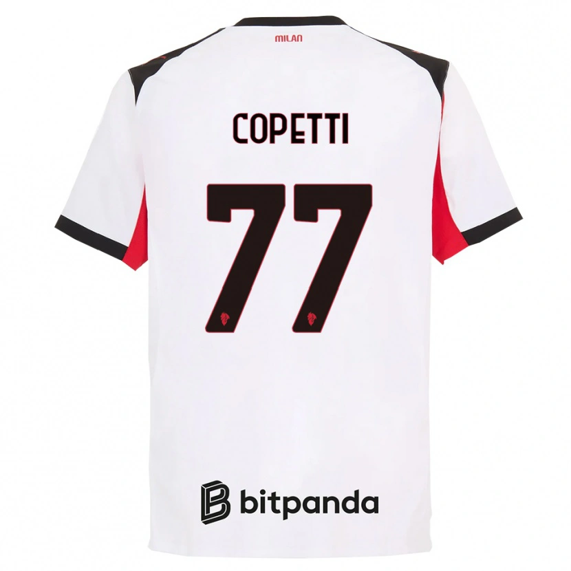 Danxen Dames Matilde Copetti #77 Wit Zwart Uitshirt Uittenue 2025/26 T-Shirt