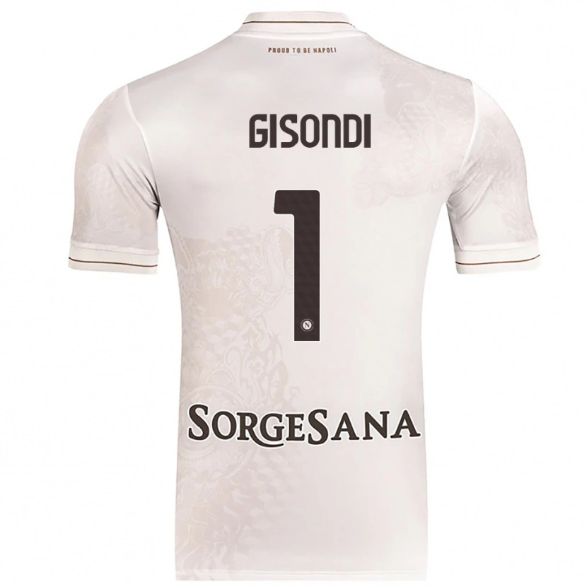 Danxen Dames Francesco Gisondi #1 Champagne Bruin Uitshirt Uittenue 2025/26 T-Shirt