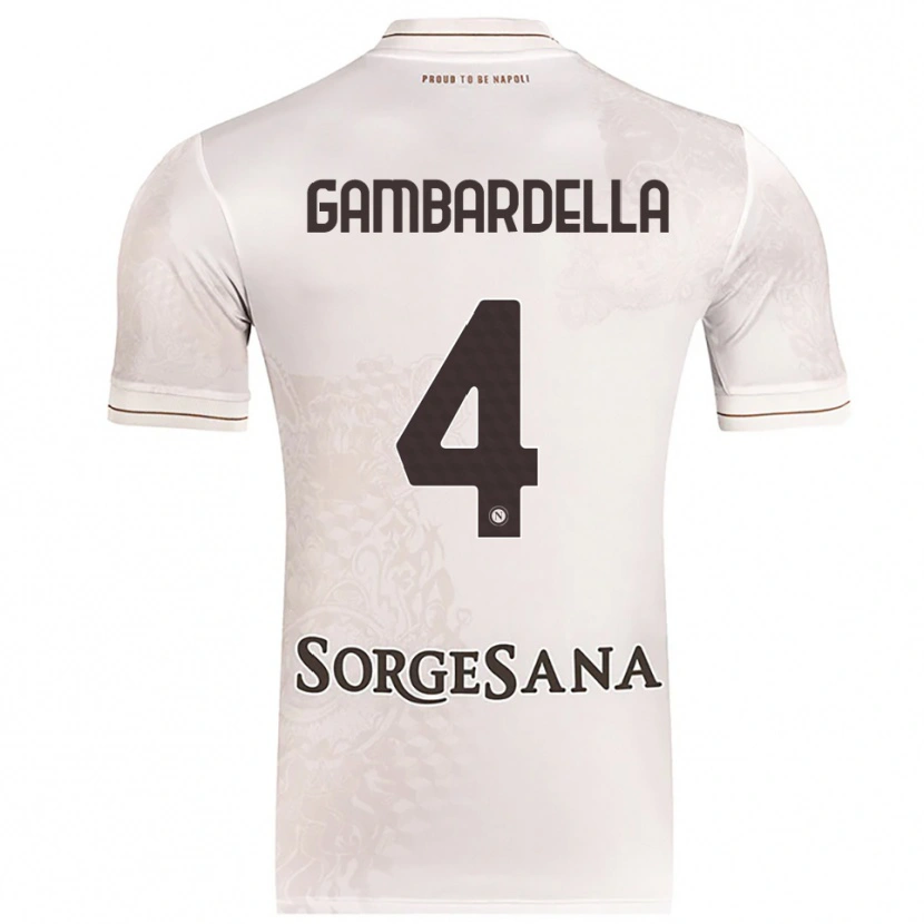 Danxen Dames Vittorio Gambardella #4 Champagne Bruin Uitshirt Uittenue 2025/26 T-Shirt
