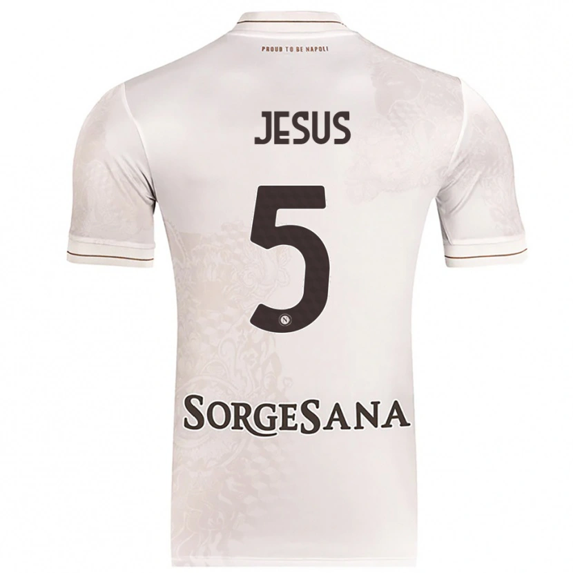 Danxen Dames Juan Jesus #5 Champagne Bruin Uitshirt Uittenue 2025/26 T-Shirt