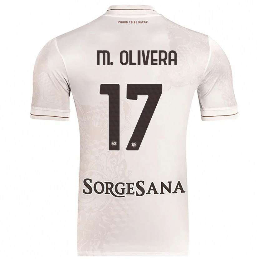 Danxen Dames Mathías Olivera #17 Champagne Bruin Uitshirt Uittenue 2025/26 T-Shirt