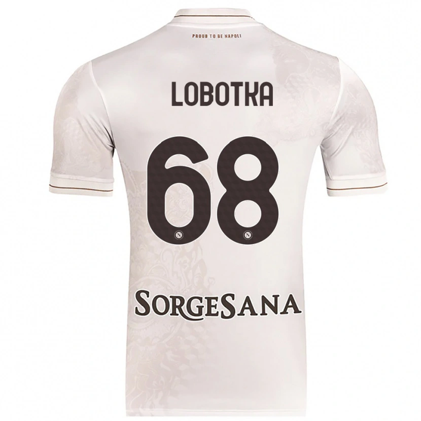 Danxen Dames Stanislav Lobotka #68 Champagne Bruin Uitshirt Uittenue 2025/26 T-Shirt