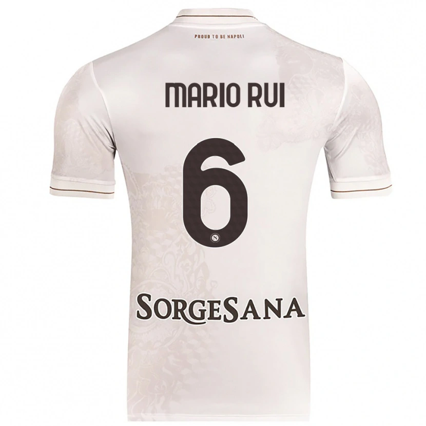 Danxen Dames Mario Rui #6 Champagne Bruin Uitshirt Uittenue 2025/26 T-Shirt