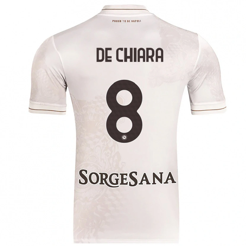 Danxen Dames Emmanuele De Chiara #8 Champagne Bruin Uitshirt Uittenue 2025/26 T-Shirt