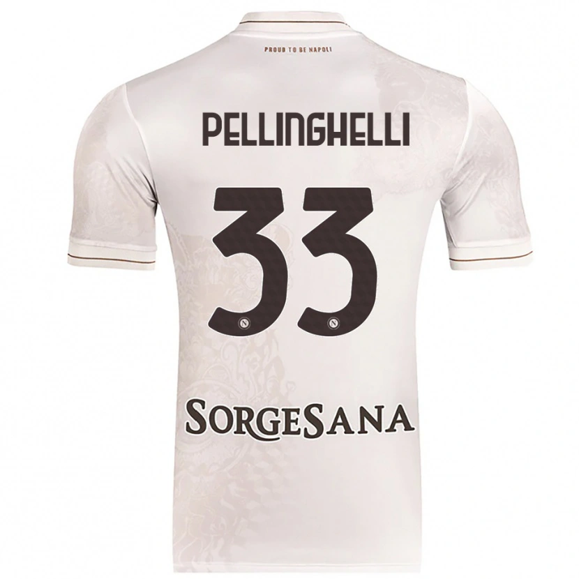 Danxen Dames Alice Pellinghelli #33 Champagne Bruin Uitshirt Uittenue 2025/26 T-Shirt