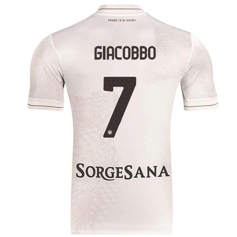 Danxen Dames Giulia Giacobbo #7 Champagne Bruin Uitshirt Uittenue 2025/26 T-Shirt