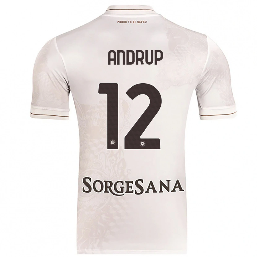 Danxen Dames Klara Lena Elisabeth Andrup #12 Champagne Bruin Uitshirt Uittenue 2025/26 T-Shirt