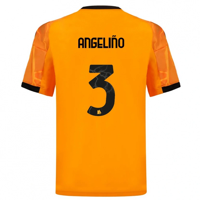 Danxen Dames Angeliño #3 Oranje Zwart Uitshirt Uittenue 2025/26 T-Shirt