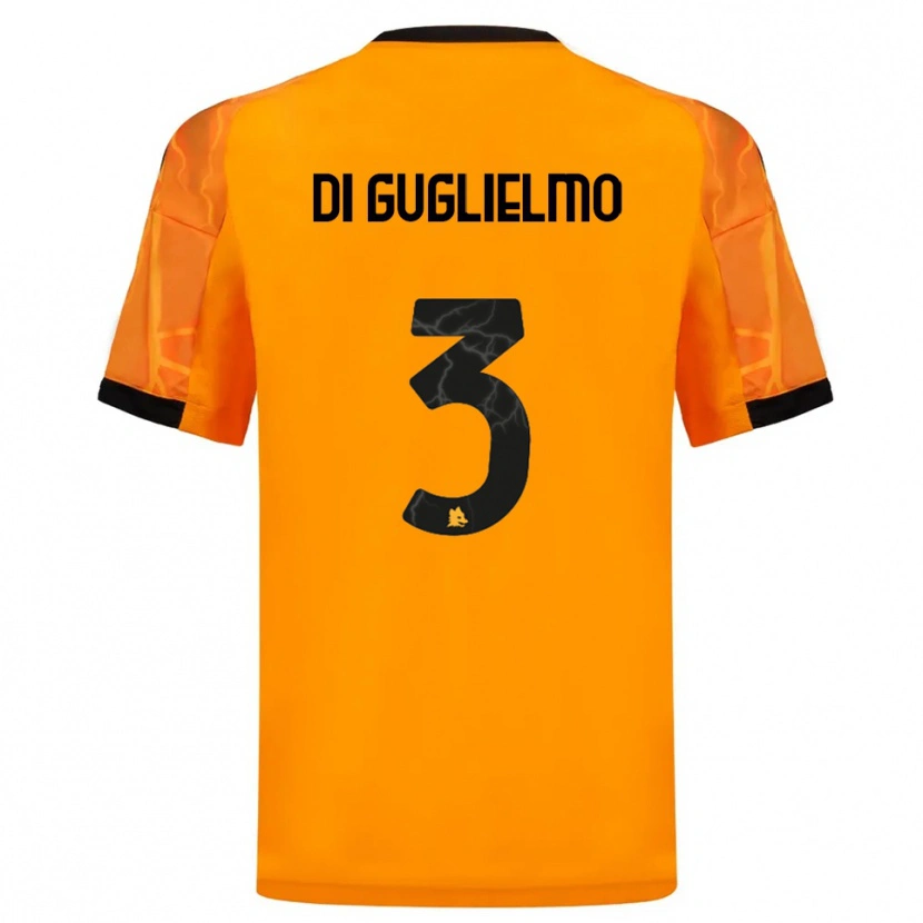 Danxen Dames Lucia Di Guglielmo #3 Oranje Zwart Uitshirt Uittenue 2025/26 T-Shirt